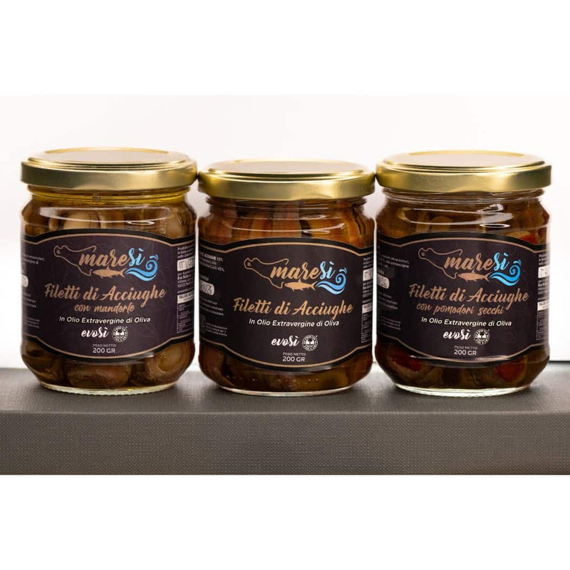 Evo Sicily – Gift Box Maresì Tris di Acciughe vendita online a prezzi competitivi su www.finetaste.it