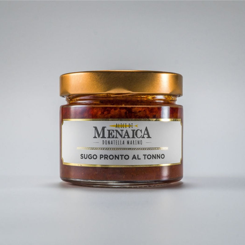 Sugo Pronto con Tonno 250 gr Alici di Menaica, artigianale, vendita online a prezzi competitivi su www.finetaste.it