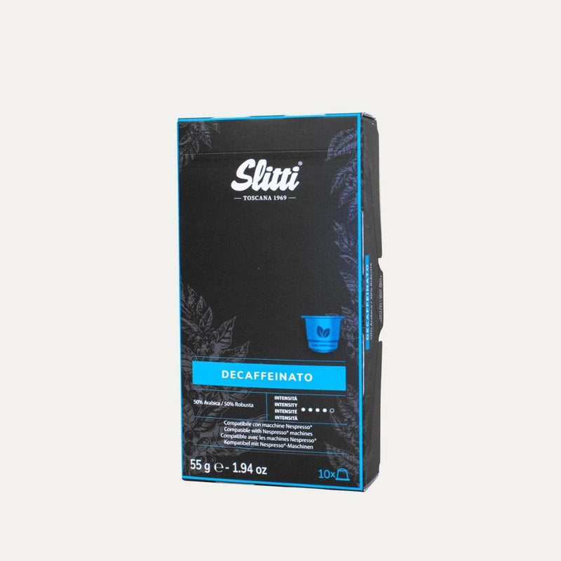 SLITTI – Capsule Decaffeinato (compatibili Nespresso) 10 capsule vendita online a prezzi competitivi su www.finetaste.it