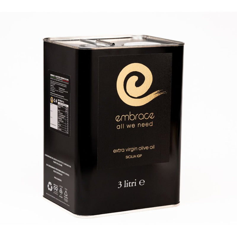 Evo Sicily - Embrace Olio extravergine di Oliva - Monocultivar Nocellara del Belice latta 3 lt.  vendita a prezzi competitivi su www.finetaste.it
