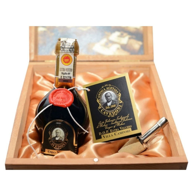 Acetaia Cavedoni - Aceto Balsamico TRADIZIONALE di Modena DOP EXTRAVECCHIO (50 anni) fronte vendita online a prezzi competitivi su www.finetaste.it