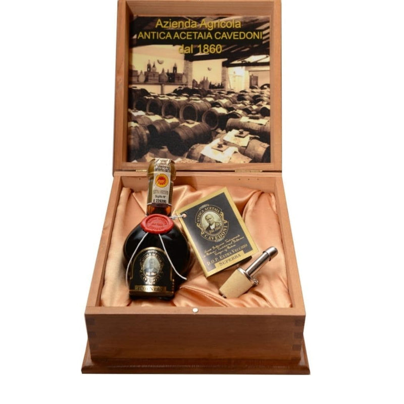 Acetaia Cavedoni - Aceto Balsamico TRADIZIONALE di Modena DOP EXTRAVECCHIO (80 anni) intera vendita online a prezzi competitivi su www.finetaste.it