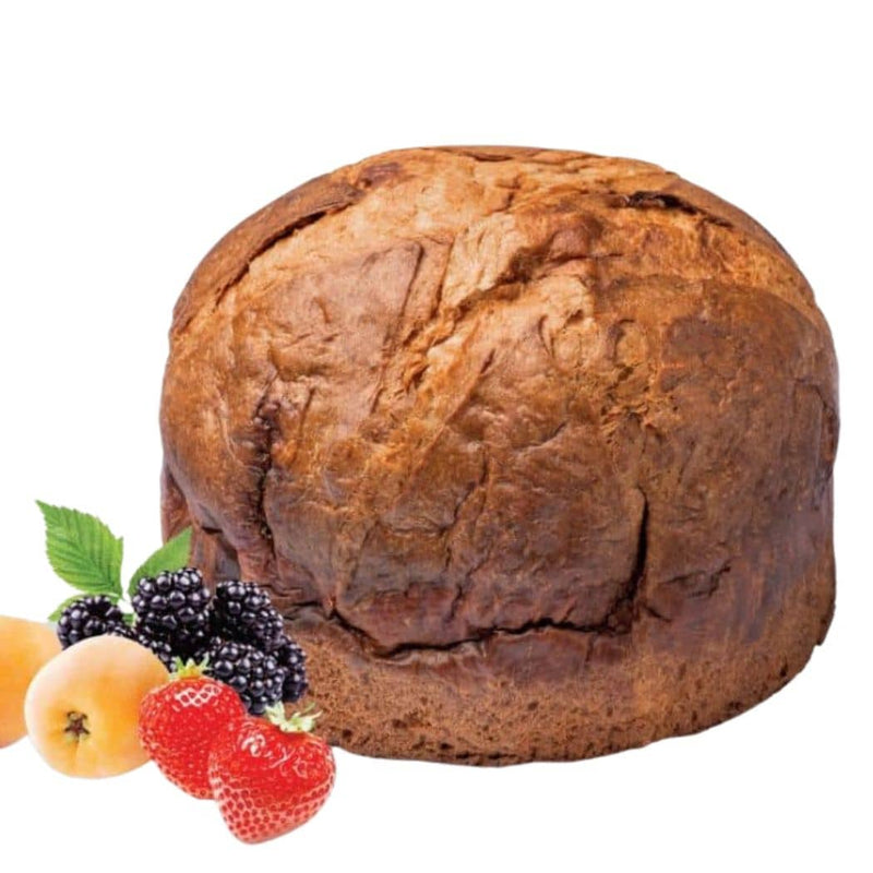 Angelo Grippa – Panettone artigianale Pan del Sele, con nespole, more, fragole candite