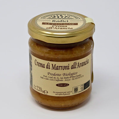 Crema di Marroni all'arancia artigianale e biologica vendita online su www.finetaste.it