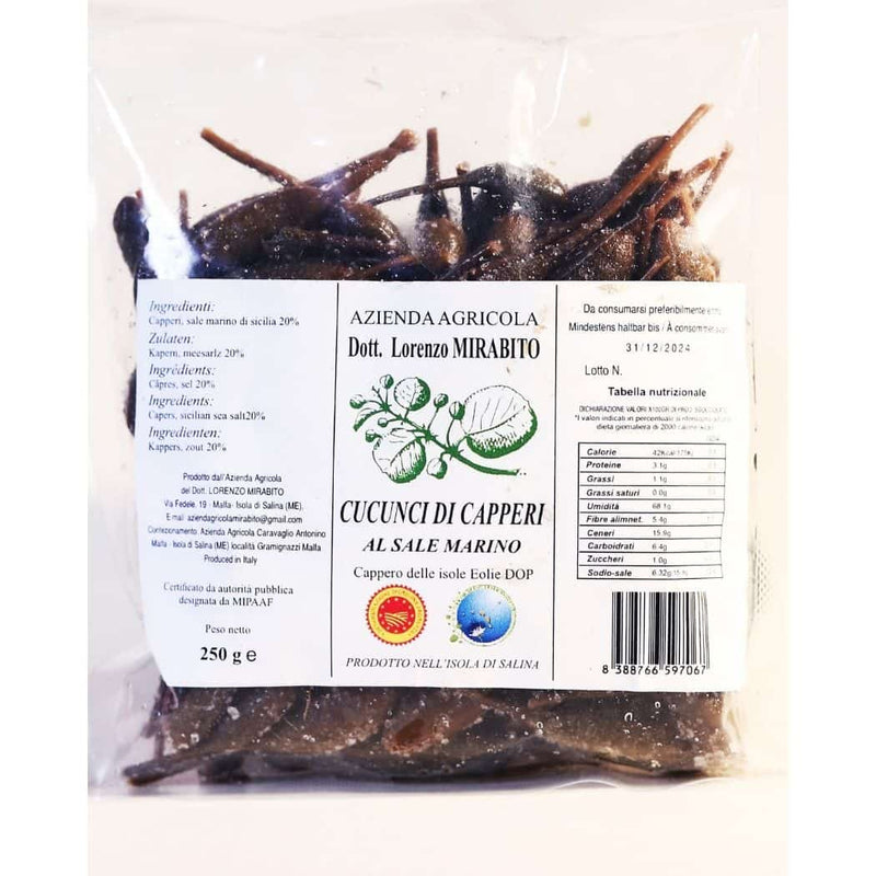 Cucunci di Capperi delle Isole Eolie DOP al Sale Marino vendita online a prezzi competitivi su www.finetaste.it