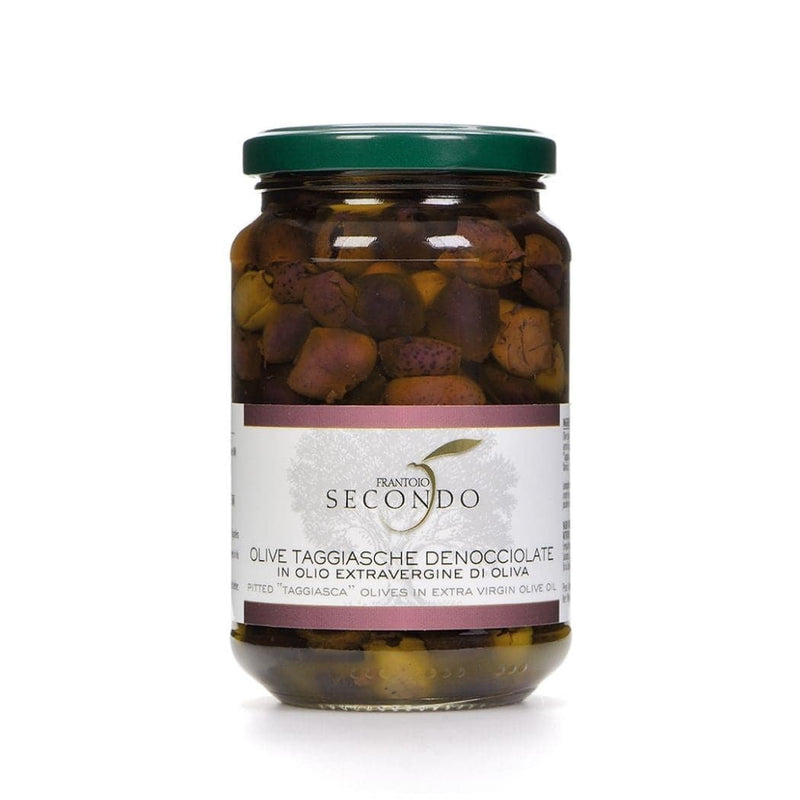 Frantoio Secondo Olive Taggiasche Denocciolate in olio extravergine di oliva 300  gr foto frontale vendita online a prezzi competitivi su www.finetaste.it 