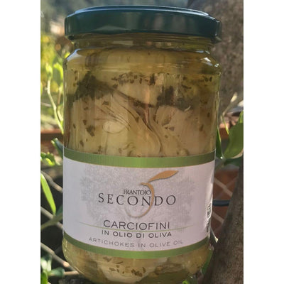 Frantoio Secondo – Carciofini alle erbette e peperoncino sott’olio vendita online a prezzi competitivi su www.finetaste.it