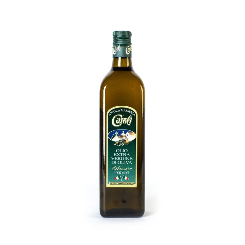 Olio extravergine di oliva pugliese Antica Masseria Caroli foto bottiglia da 1 lt vendita online a prezzi competitivi su www.finetaste.it