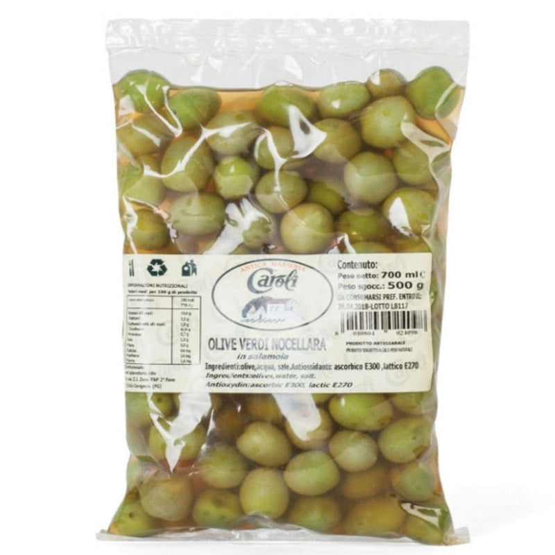 Caroli Antica Masseria – Olive verdi “Nocellara” in salamoia vendita online a prezzi competitivi su www.finetaste.it
