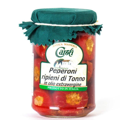 Peperoncini sott’olio ripieni di tonno Caroli vendita online a prezzi competitivi su www.finetaste.it
