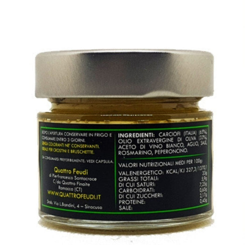 Quattro Feudi - Patè di Carciofi artigianale vendita online a prezzi competitivi su www.finetaste.it