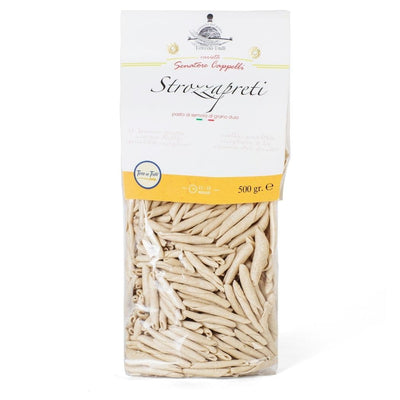 Strozzapreti Senatore Cappelli pasta artigianale di semola di grano duro  foto confezione vendita online a prezzi competitivi su www.finetaste.it