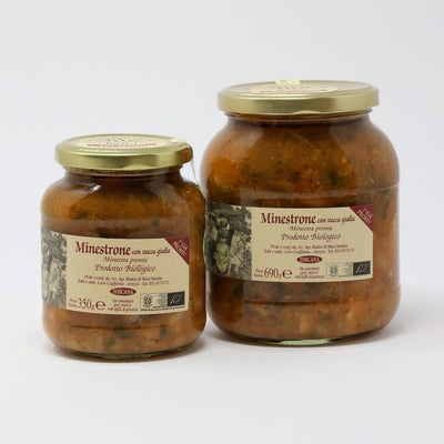 Minestrone con Zucca gialla artigianale e biologico biodinamico vendita online su www.finetaste.it