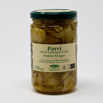 Porri sott’olio extravergine di oliva artigianali e biologici biodinamici vendita online su www.finetaste.it